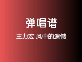 王力宏《风中的遗憾》吉他谱G调吉他弹唱谱