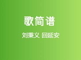 刘秉义《回延安》简谱F调钢琴指弹独奏谱