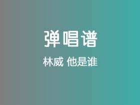 林威《他是谁》吉他谱G调吉他弹唱谱