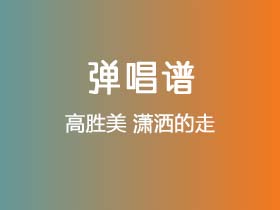 高胜美《潇洒的走》吉他谱G调吉他弹唱谱