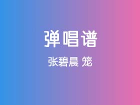 张碧晨《笼》吉他谱C调吉他弹唱谱