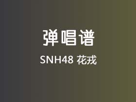 SNH48《花戎》吉他谱G调吉他弹唱谱