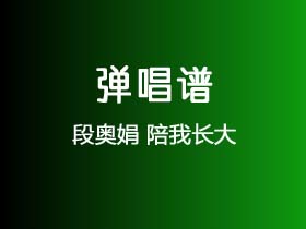 段奥娟《陪我长大》吉他谱G调吉他弹唱谱