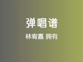 林宥嘉《拥有》吉他谱C调吉他弹唱谱