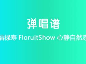 福禄寿FloruitShow《心静自然凉》吉他谱C调吉他弹唱谱