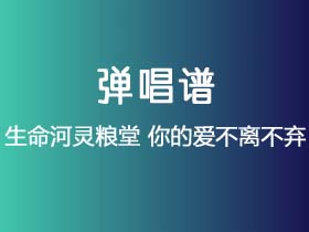 生命河灵粮堂《你的爱不离不弃》吉他谱G调吉他弹唱谱