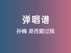 孙楠《是否爱过我》吉他谱G调吉他弹唱谱