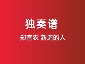 郑宜农《新造的人》吉他谱C调吉他指弹独奏谱