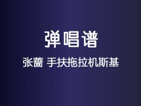 张蔷《手扶拖拉机斯基》吉他谱G调吉他弹唱谱