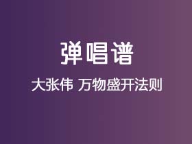 大张伟《万物盛开法则》吉他谱G调吉他弹唱谱