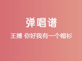 王搏《你好我有一个帽衫》吉他谱C调吉他弹唱谱