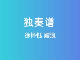 徐怀钰《踏浪》吉他谱C调吉他指弹独奏谱