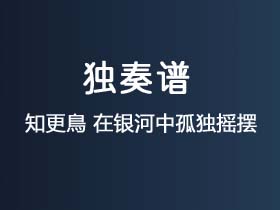 知更鳥《在银河中孤独摇摆》吉他谱C调吉他指弹独奏谱