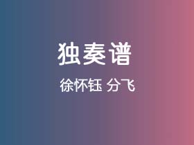 徐怀钰《分飞》吉他谱C调吉他指弹独奏谱