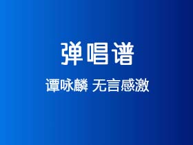 谭咏麟《无言感激》吉他谱G调吉他弹唱谱