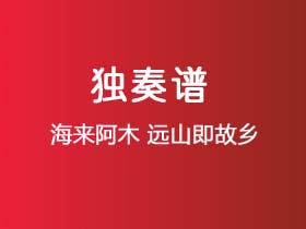 海来阿木《远山即故乡》吉他谱G调吉他指弹独奏谱