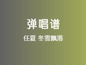 任夏《冬雪飘落》吉他谱C调吉他弹唱谱