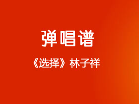 林子祥,叶倩文《选择》吉他谱G调吉他弹唱谱