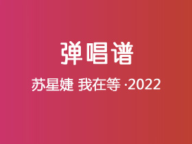 苏星婕《我在等·2022》吉他谱G调吉他弹唱谱