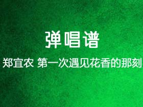 郑宜农《第一次遇见花香的那刻》吉他谱G调吉他弹唱谱