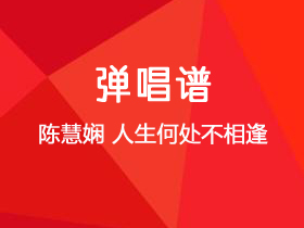 陈慧娴《人生何处不相逢》吉他谱G调吉他弹唱谱