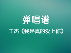 王杰《我是真的爱上你》吉他谱C调吉他弹唱谱