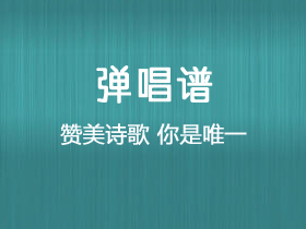 纪文惠《你是唯一》吉他谱C调吉他弹唱谱