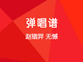 王北车《无憾》吉他谱C调吉他弹唱谱