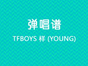 TFBOYS《样 (YOUNG)》吉他谱G调吉他弹唱谱