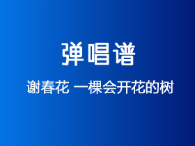 谢春花《一棵会开花的树》吉他谱C调吉他弹唱谱