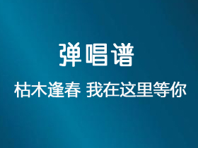 枯木逢春 《我在这里等你》吉他谱G调吉他弹唱谱