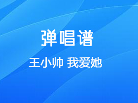 王小帅《我爱她》吉他谱G调吉他弹唱谱