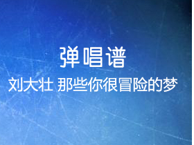 刘大壮 《那些你很冒险的梦》吉他谱G调吉他弹唱谱