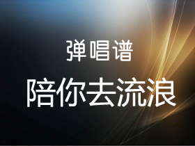 薛之谦 《陪你去流浪》吉他谱C调吉他弹唱谱