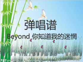 Beyond 《你知道我的迷惘》吉他谱C调吉他弹唱谱